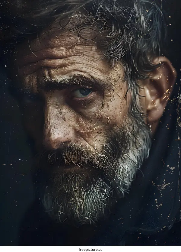 portrait of an old man with a beard