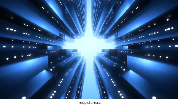 Abstract Futuristic Cityscape Perspective