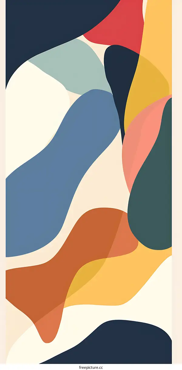 Abstract Art Background with Colorful Shapes