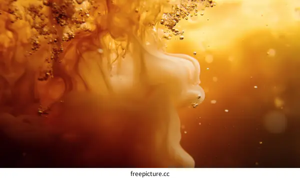 Abstract Liquid Mixture in Motion