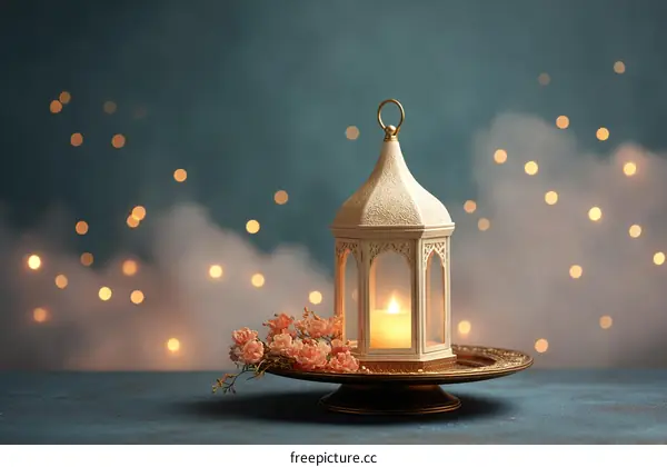 Elegant Ramadan Lantern in Soft Light