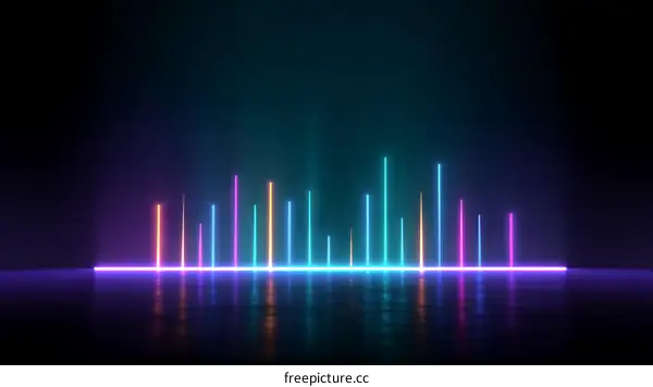 Abstract Neon Light Visual Effect
