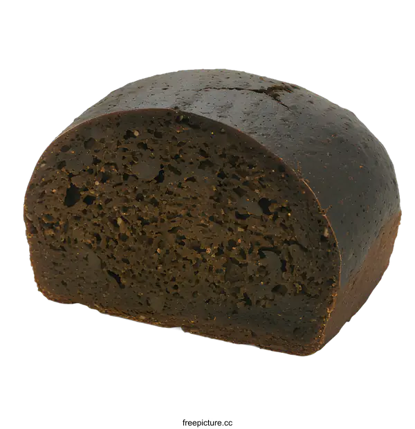 [Transparent Background PNG]Close Up Of Sliced Brown Bread On White Background