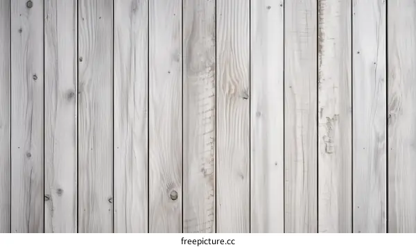 Whitewashed wooden fence planks background