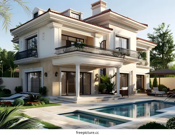 Luxury villa with pool