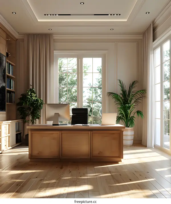 Luxury home office interior design