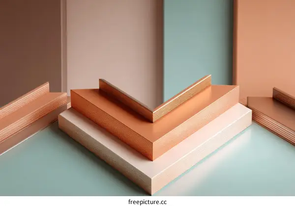 Geometric Shapes Abstract Background Display