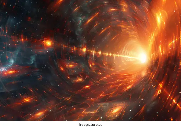 Interstellar Wormhole: Journey Through Space and Time
