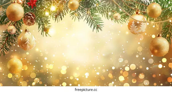 Golden Christmas Decorations