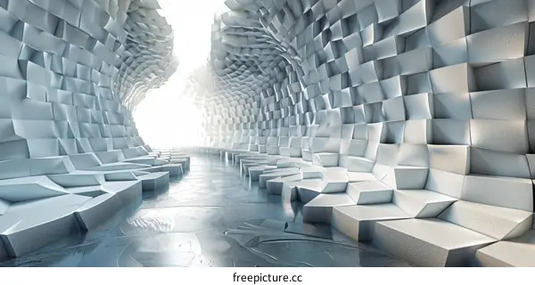 Futuristic Ice Tunnel
