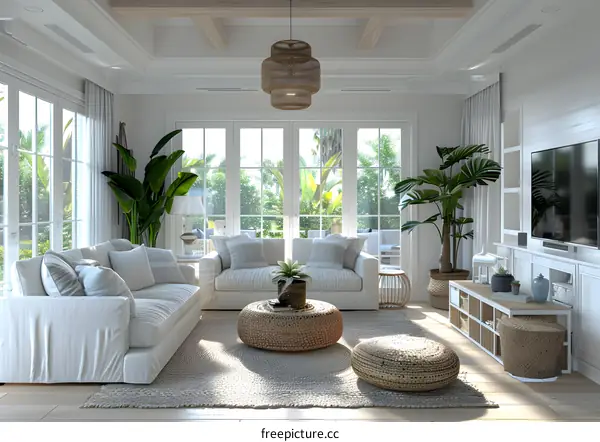 A living room in IKEA style