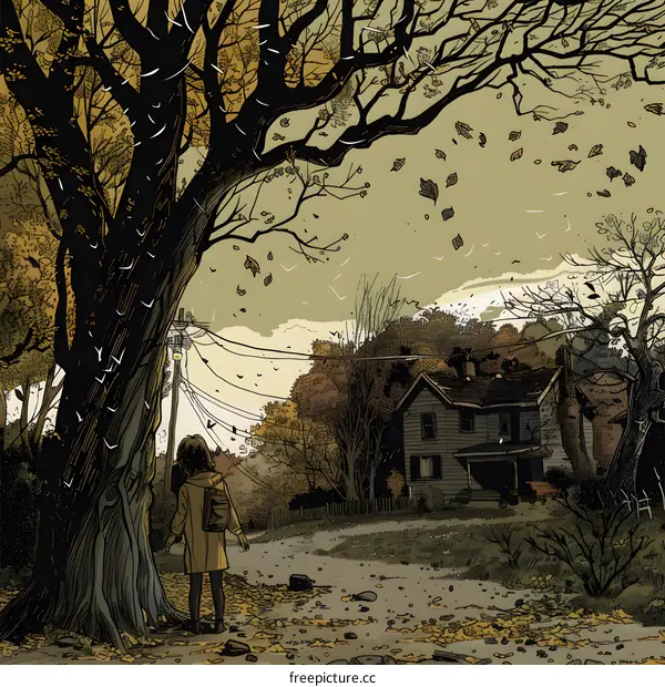 Autumn Day in the Suburbs