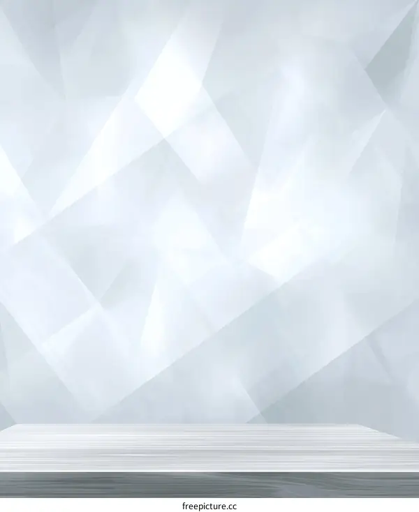 Abstract Geometric Background with Wooden Tabletop