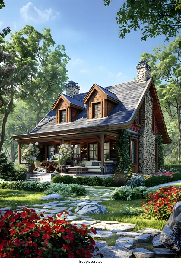 Small cottage in the woods