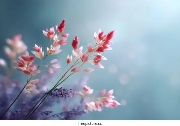 Delicate Pink Flowers in Soft Light