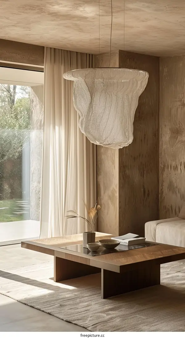 Elegant Living Room with Scandinavian Interior Design