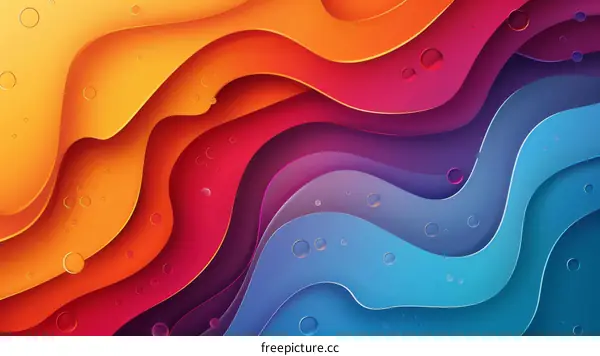 Abstract Wavy Motion Background Illustration