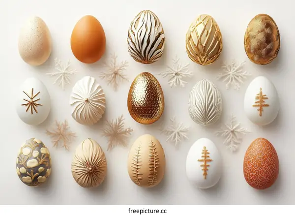 Collection of Decorative Easter Eggs