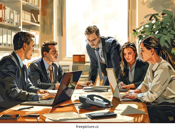 business meeting in the office