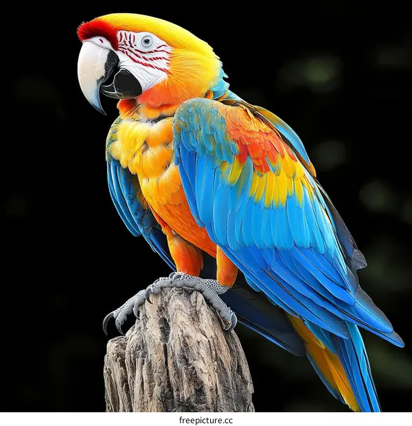 Colorful Macaw Bird Portrait