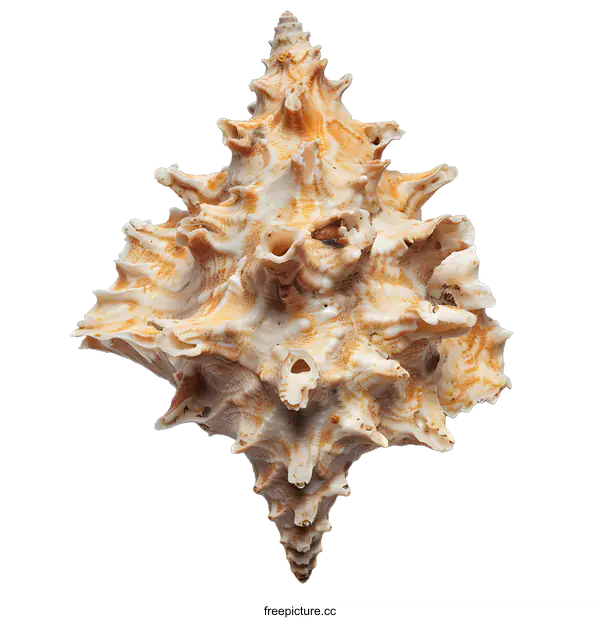 [Transparent Background PNG]Seashell on white background