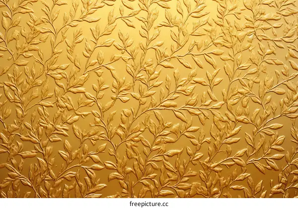 Golden leaves pattern