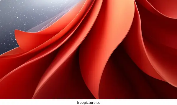 Abstract Red Geometric Shapes