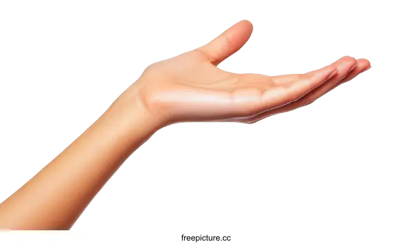 [Transparent Background PNG]Female Hand Offering Gesture