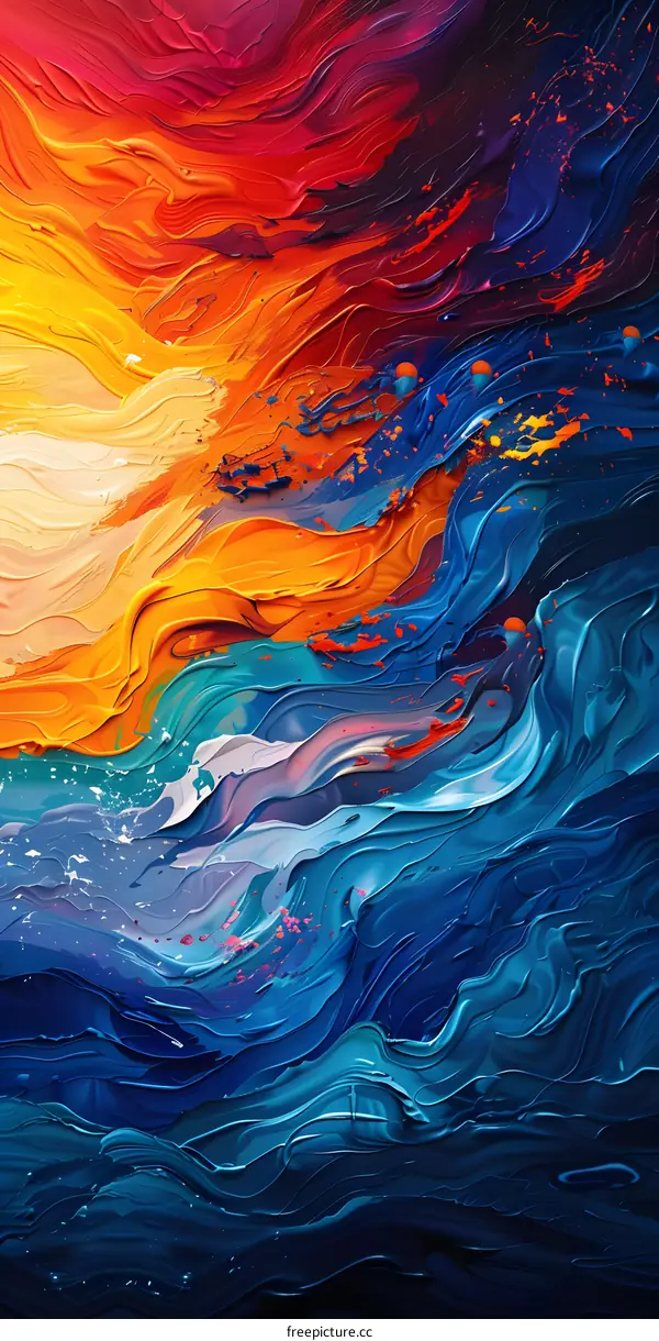 Epic Sunset Oil Painting