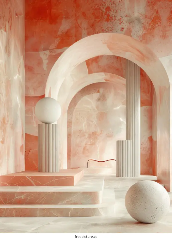 Geometric Harmony and Soft Hues: A Visual Symphony