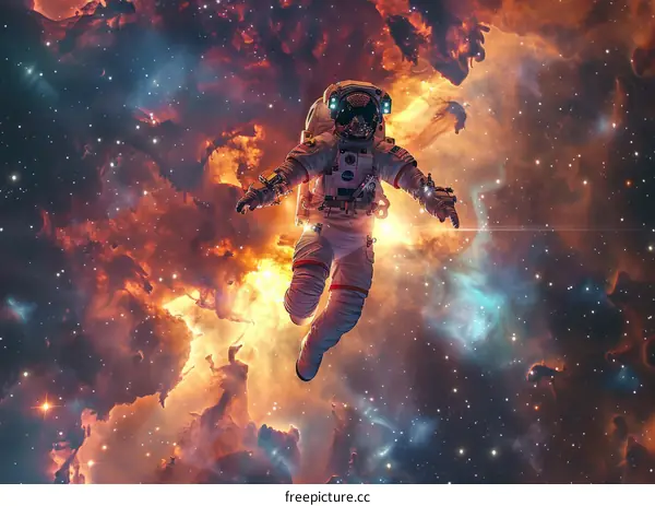 Astronaut in Nebula