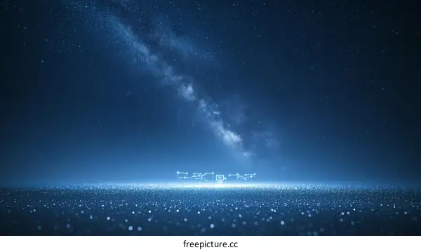 Night Sky Milky Way Digital Artwork