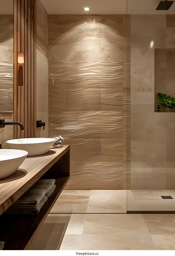 Bathroom ceramic tile