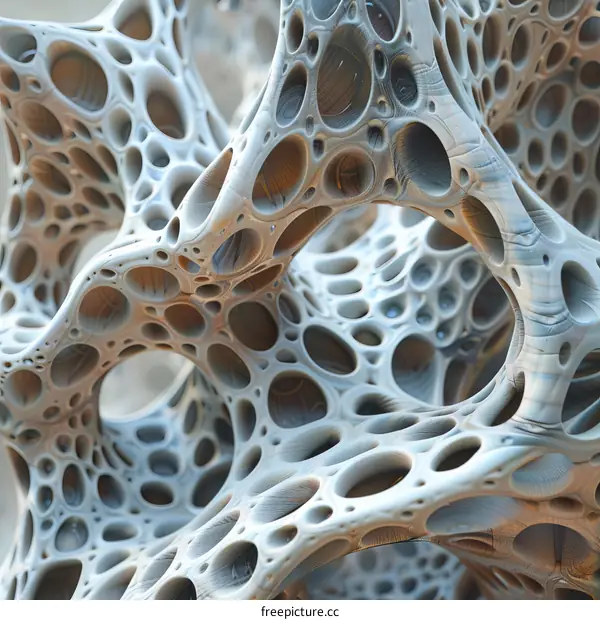3D Rendering of an Organic Porous Structure