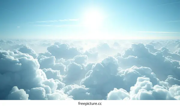 Blue sky and white clouds