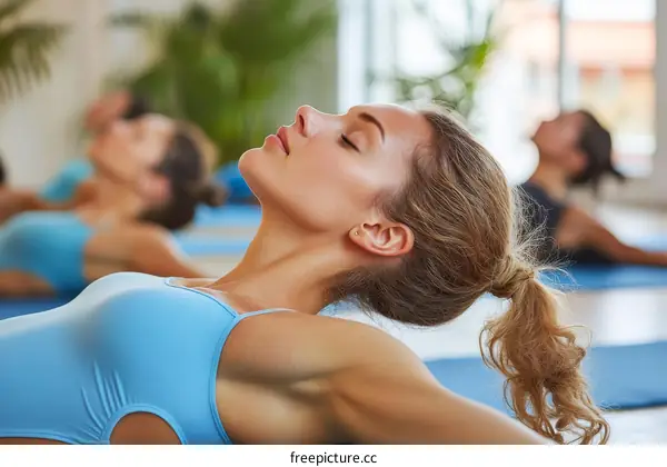 Pilates Class Focus on Relaxation and Stretching