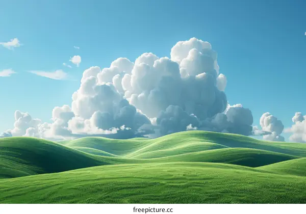 White clouds in the sky