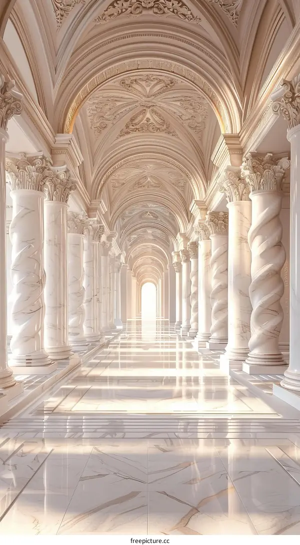 Elegant Architectural Interior Design Corridor