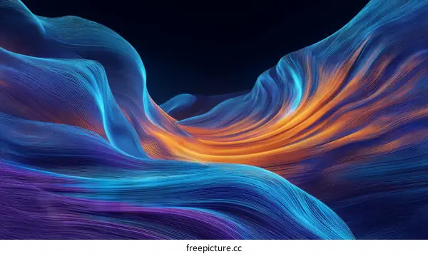 Abstract Flowing Lines Design
