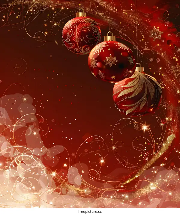 Christmas decoration with snowflakes