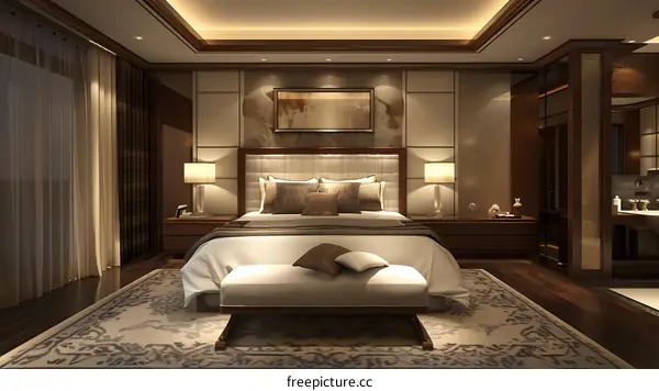 Luxury hotel bedroom