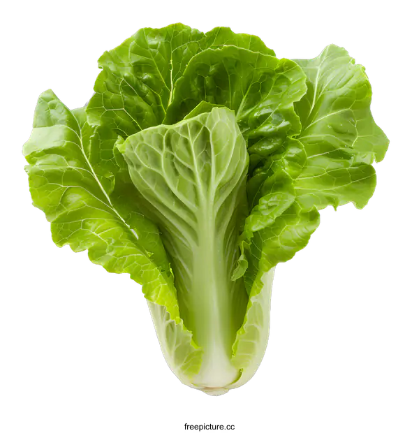 [Transparent Background PNG]Fresh Green Napa Cabbage Isolated On White Background