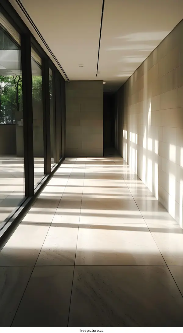 Modern Interior Design With Light Streaks