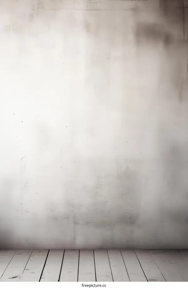 Whitewashed Weathered Wooden Floor and Wall Background