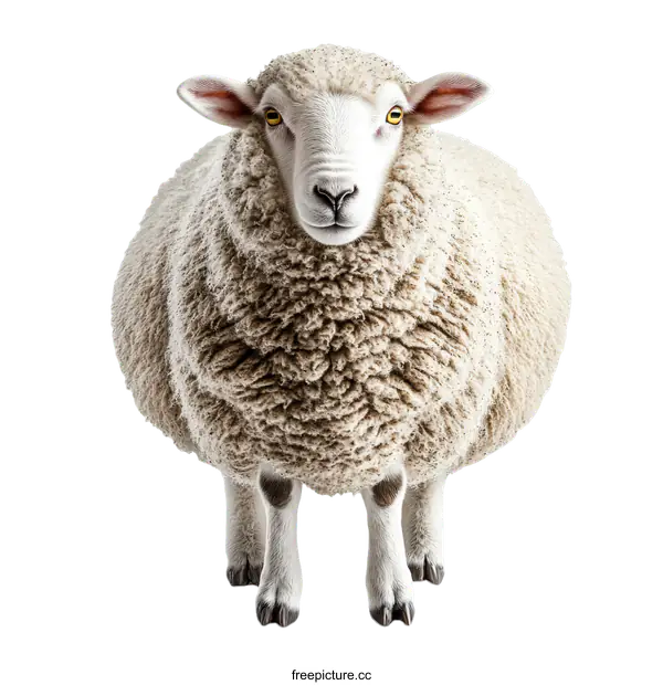 [Transparent Background PNG]Close Up Portrait of a Sheep