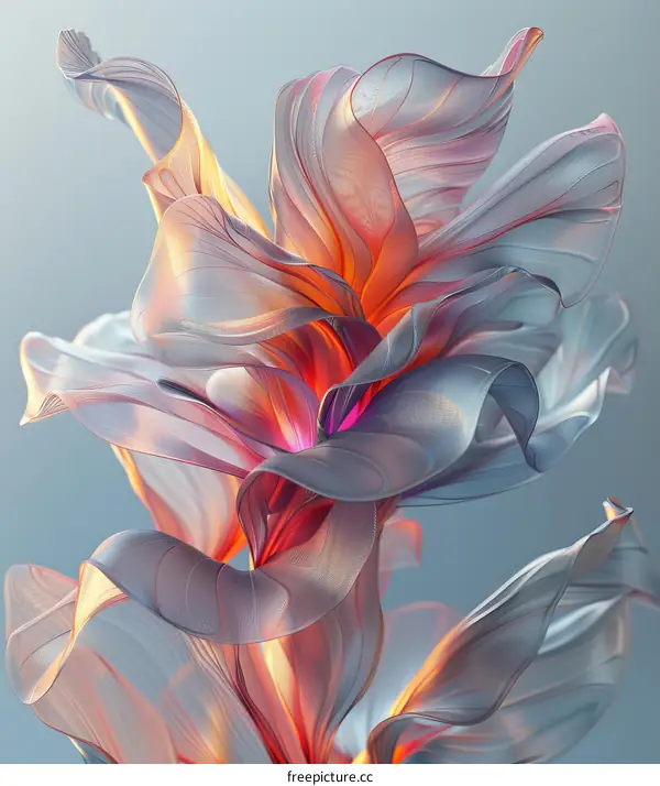 Abstract Floral Design Illustration