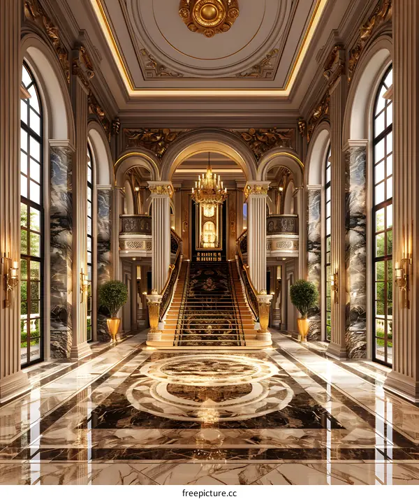 European style luxury living room interior design