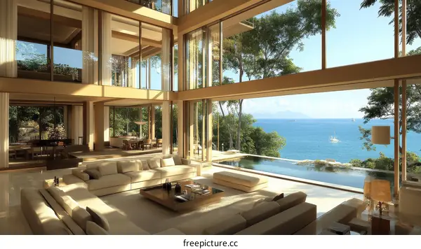 Modern Coastal Luxury Living Room
