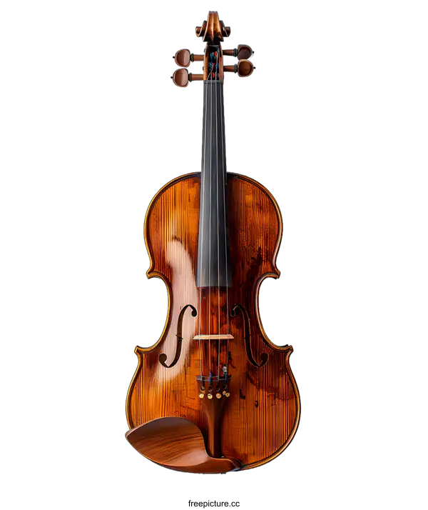 [Transparent Background PNG]A violin hanging on a white wall
