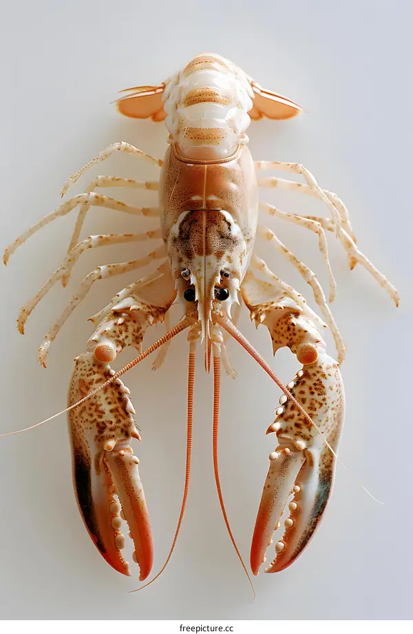 Lobster on white background